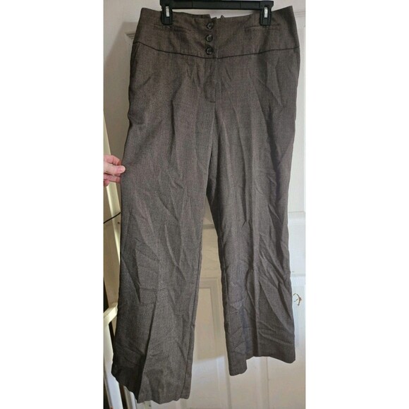 Cato Womens Dress Casual Pants Slacks Wide Leg Light Brown Size 14W Adjust Waist - Picture 5 of 16